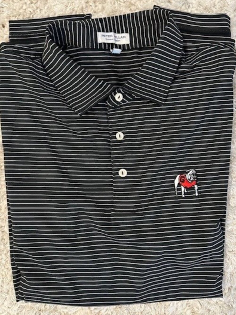 Peter Millar Striped UGA Polo
